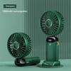 Portable Handheld Mini Fan Foldable Neck Hanging Fans 5 Speed USB Rechargeable Fan with Phone Stand and Display Screen 1500mAh