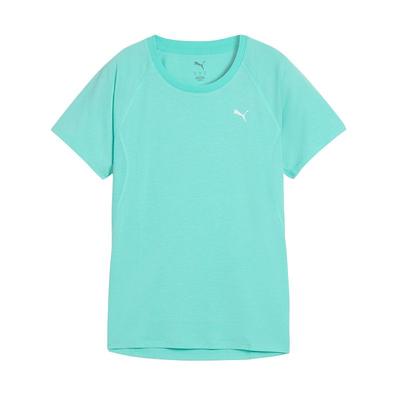 Run Velocity Comfortable Round Neck Pullover Short Sleeve T-Shirt Women T-Shirts Green 527275-59