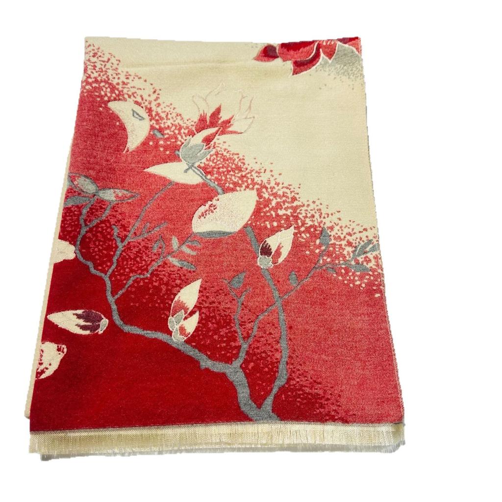 New All Match Cute Cat Pattern Autumn and Winter Scarf for Women Winter Warm and Thickened Air Conditioned Shawl