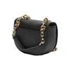 Versace Jeans Couture Chain Strap Silk Scarf Decorated Polyester Shoulder Crossbody Bag Women Bags Black 74VA4BAC-ZS467-899