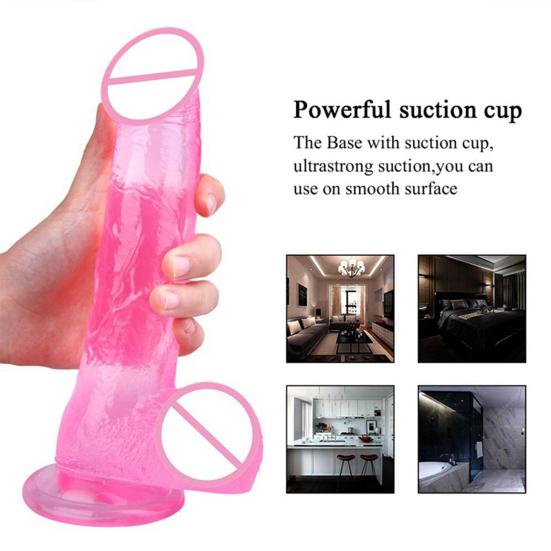 Realistic Penis Dildo Přísavka Ženská vaginální stimulační masturbační hračka