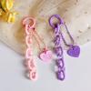 Sweet Cartoon Cute Heart Shaped Keychain Pendant Creative Chain Key Ring  Bag Hanging Decoration Accessories Gifts