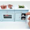 1/12 Dollhouses Miniature Kitchen Cabinet Set with Cooking Stove Kitchen Skin Dollhouses Furniture for Realistic Play