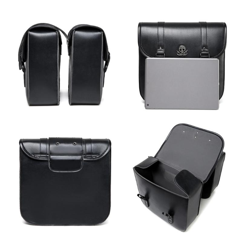 Motorrad Satteltaschen Set Wasserdicht Hohe Dichte Leder Werkzeugaufbewahrung Stilvolle Motorrad Satteltaschen Einfache Montage
