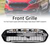 Rejilla Parachoques Delantero Negro Brillante Apto Ford Transit Custom Trail 2018-2023 Con 3 LED