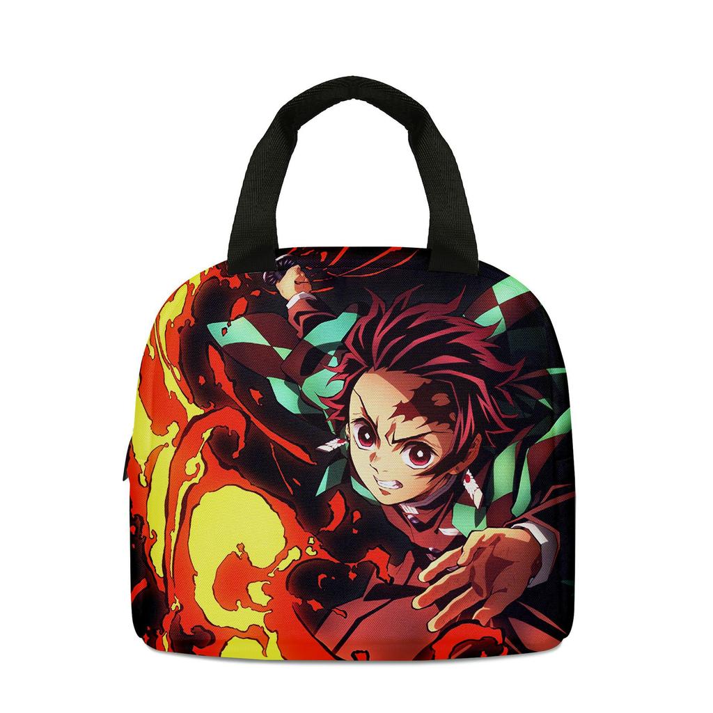 Naruto Lunch Bag Large Capacity Ice Bag With Rice Insulation Bag Outdoor Picnic Bag Elementary School Lunch Box Bag