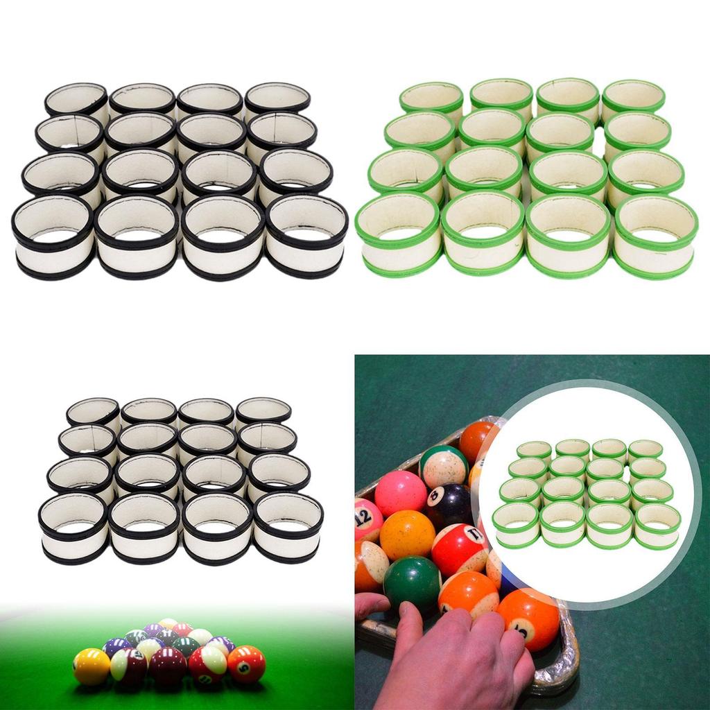 16Pcs Cleaner Felt Quiet Long Service Life for Table Ball Machine Efficient Replacement Billiard Ball Cleaning Machine Wool Ring