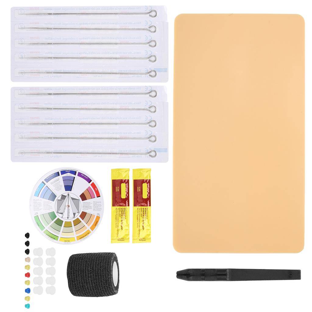 DIY Tattoo Hand Pen 7RL Tattoo Needle Practice Skin Bandage Repair Agent Tattoo Kit