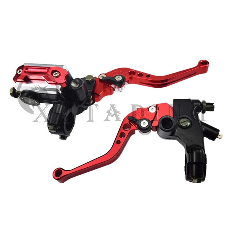 7/8" 22mm Motorcycle Universal CNC Hydraulic Brake Lever Clutch Master Cylinder Motocross Brake Pump Handle for Honda Yamaha