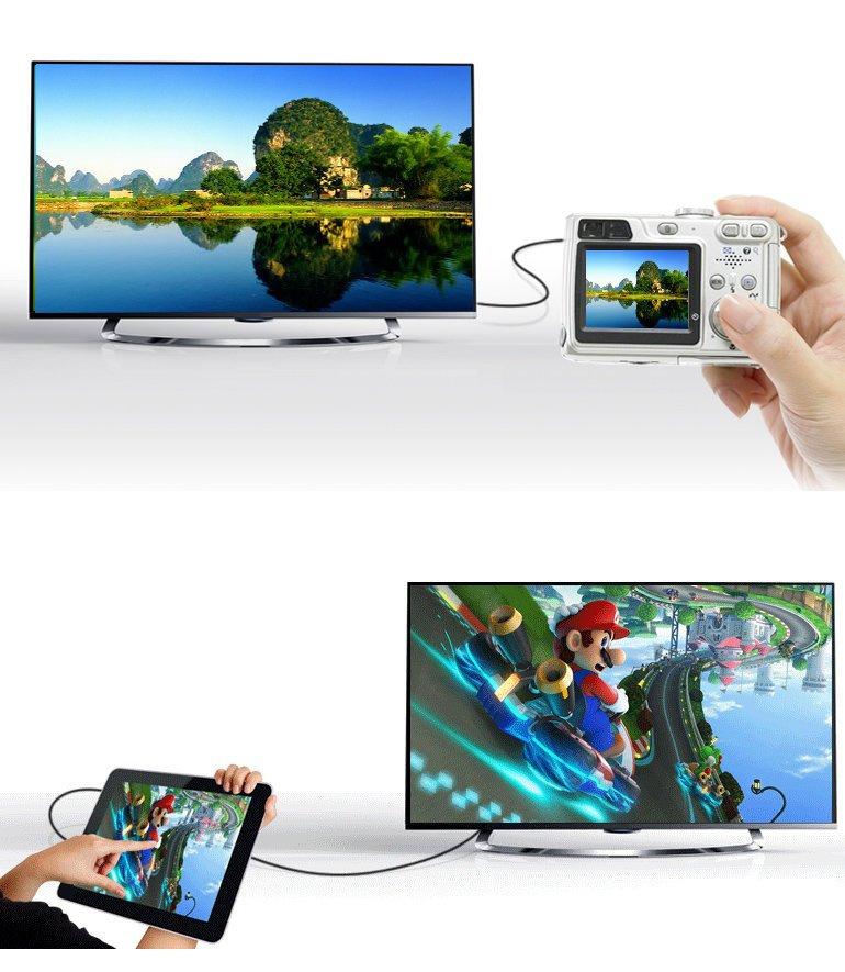 Ugreen HDMI to Mini HDMI Adapter Cable, Female to Male, 4K 60Hz, Ethernet HEC ARC, 32 Audio Channels, 22 cm, Black (20137)