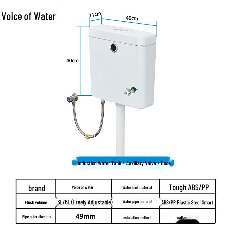 Water Sound Smart Automatic Wall-Mounted Toilet Flusher
