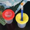 Multifunctional Painting Pen Washing Cup Plastic Transparent Children Paint Cups Convenient School Supplies