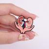 Alloy Brooch Decorative With Creative Organ Shape Unique Liver Heart And Lung Design For Every Enthusiast Fashion