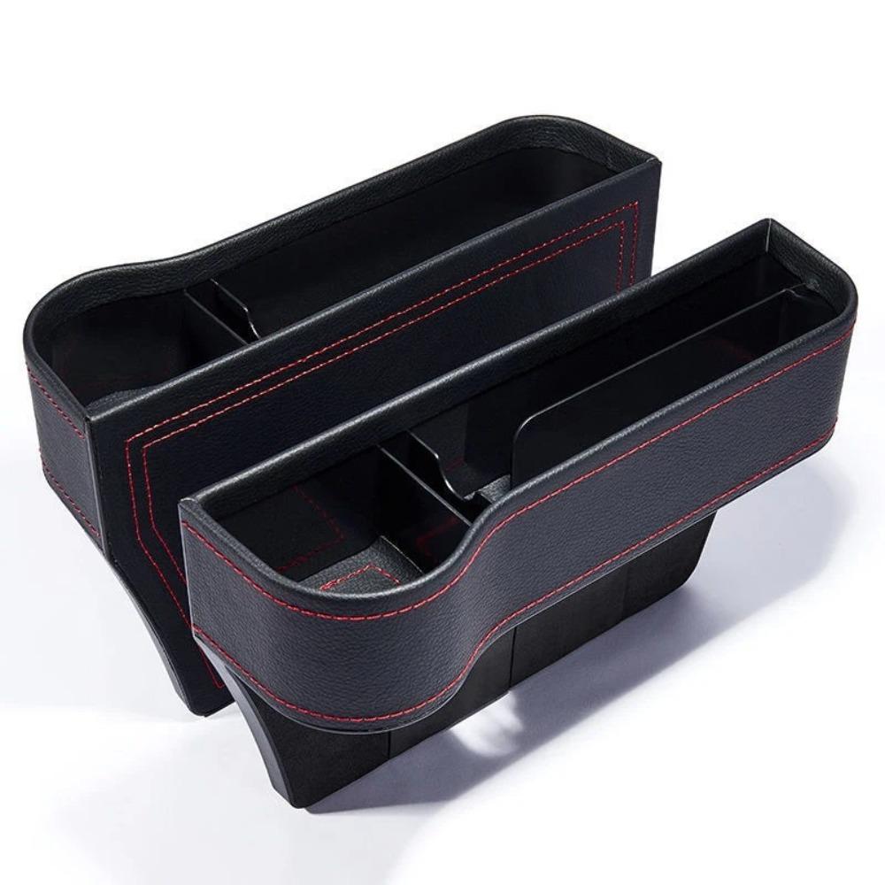 PU Leather Car Seat Gap Filler Storage Box Multifunction Durable Car Crevice Pocket Large Capacity Auto Seat Slit Card Pocket