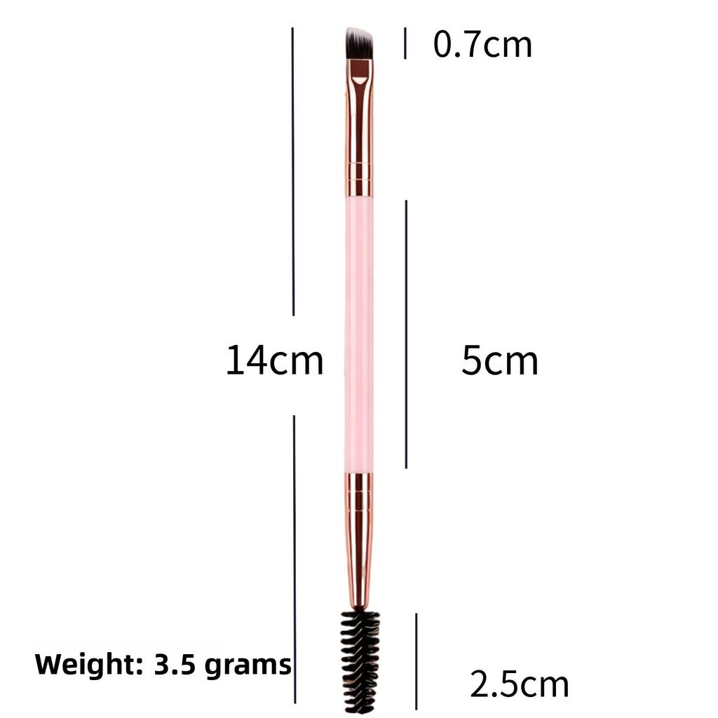 1PCS Dual Ended Eyebrow Brush Spoolie Comb 2 in 1 Portable Makeup Brush Professional Makeup Artist Tool