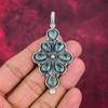 Blue Topaz Pendant, 925 Solid Sterling Silver Gemstone Jewelry, Handmade Pendant, For Thanksgiving