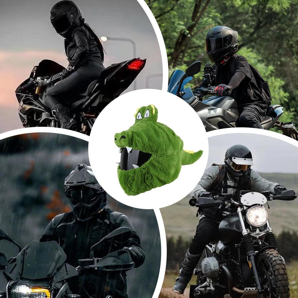 Motorcycle Helmet Covers Adorable Motorcycle Crocodile Helmet Sleeves Riding Accessories For Friends Youth Women Husband Teens
