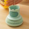 Cleaning Brush with Integrated Scrubber Powerful Decontamination Comfortable Handle Replaceable Brush Head Cleaning Scrubber Easy Dishwashing Tool