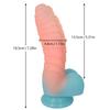 New Luminous Silicone Dildos with Suction Cup Glow In Dark Colorful Penis for Beginners Female Men Masturbator Sex Toy For Adult