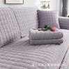 Thickened Plush Sofa Mat Winter Style Anti Slip Black Color Seat Cushion Leather Sofa Special Sofa Cushion Sofa Cover