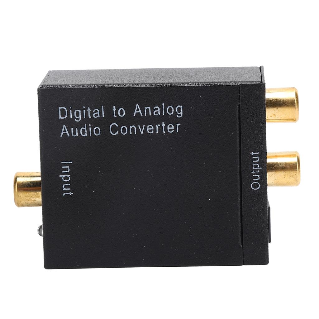 Digital til Analog Lydkonverter USB Svart Aluminiumslegering Adapter DC 5V 1A