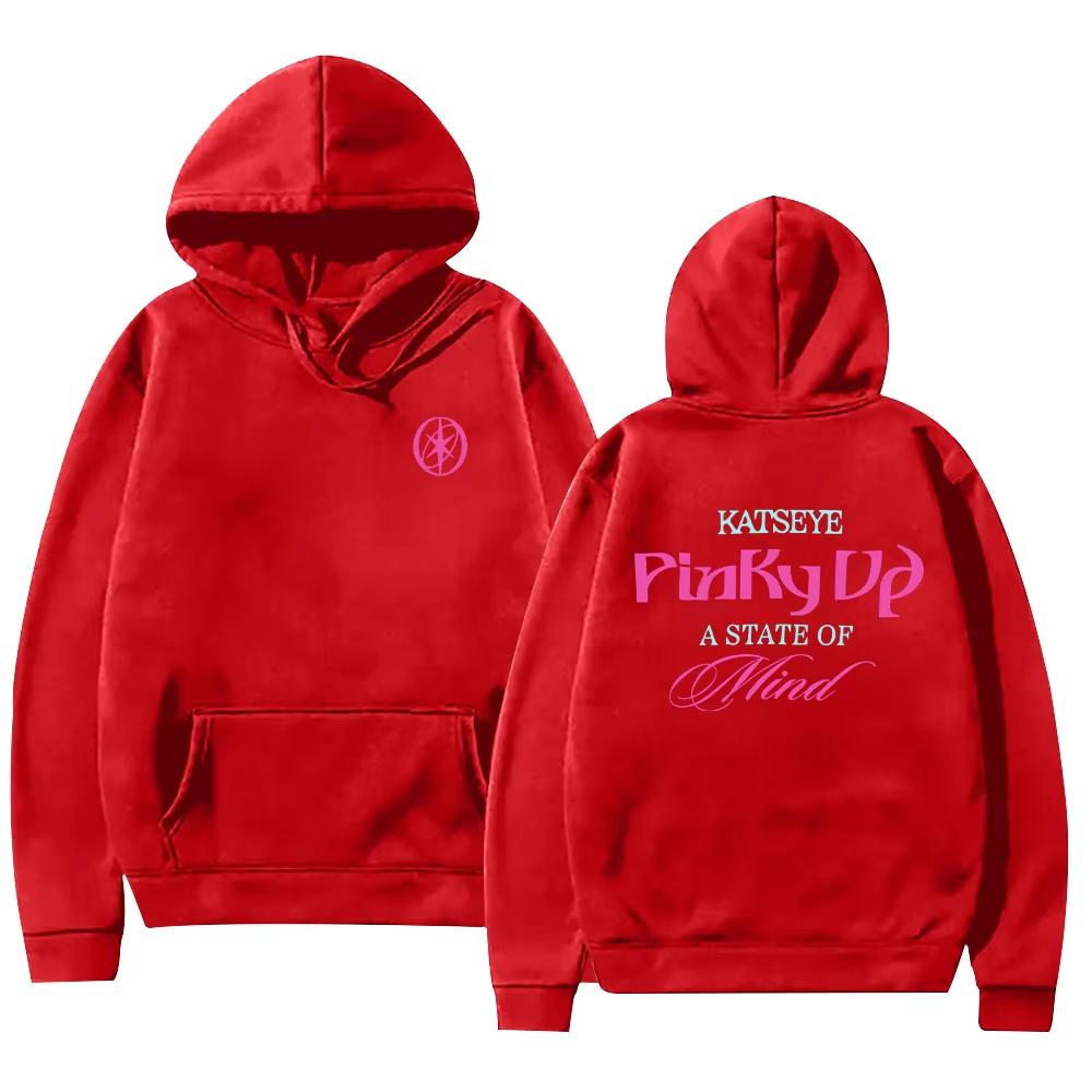 PINKY UP Kpop Katseye Print Hoodies Trendy Men Women Y2k Hoody Sweatshirt Fleece Oversized Loose Cozy and Versatile