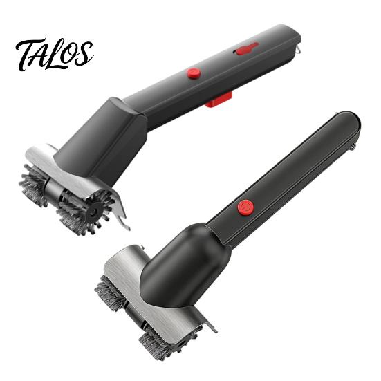 Night Use Grill Cleaning Brush Electric with Dual Rotating Heads And Built-in LED Light, Cordless BBQ Two Speed Cleaner Water Mist Spray, 2-Speed for