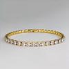 4mm Crystal Bracelet, Tennis Chain, Trendy Brand Four Claw Girl's Bracelet