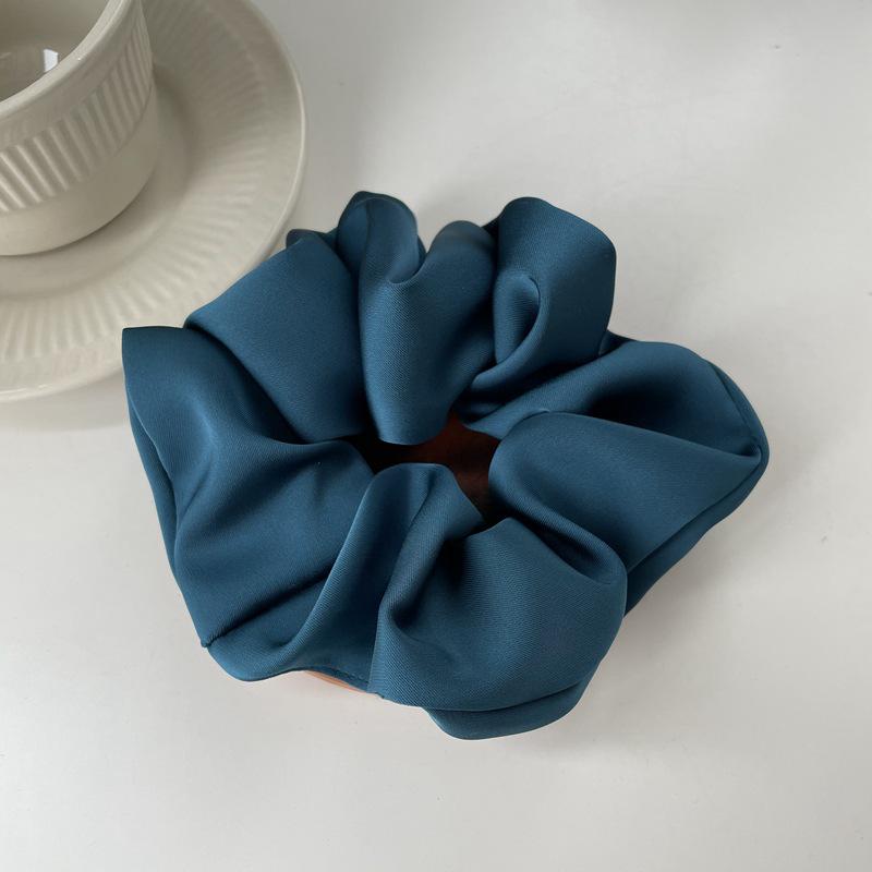 Luxury Satin Hair Tie: High-End French Design, Korean Leather Style