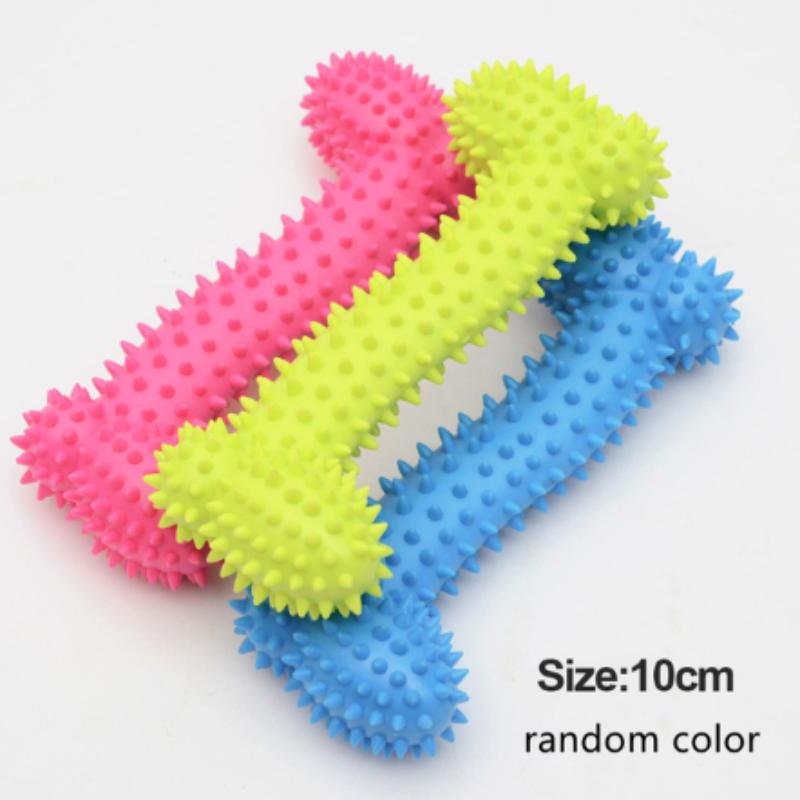 Zabawka do żucia dla zwierząt domowych Miękka guma Odporna na gryzienie Kształt kości Zabawki do żucia do szlifowania zębów dla małych psów Trening Artykuły dla zwierząt