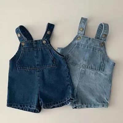 Baby Denim Hosen Sommer Baby jungen Overall Modische Mädchen Strap Hose Casual Strap Kinder Shorts