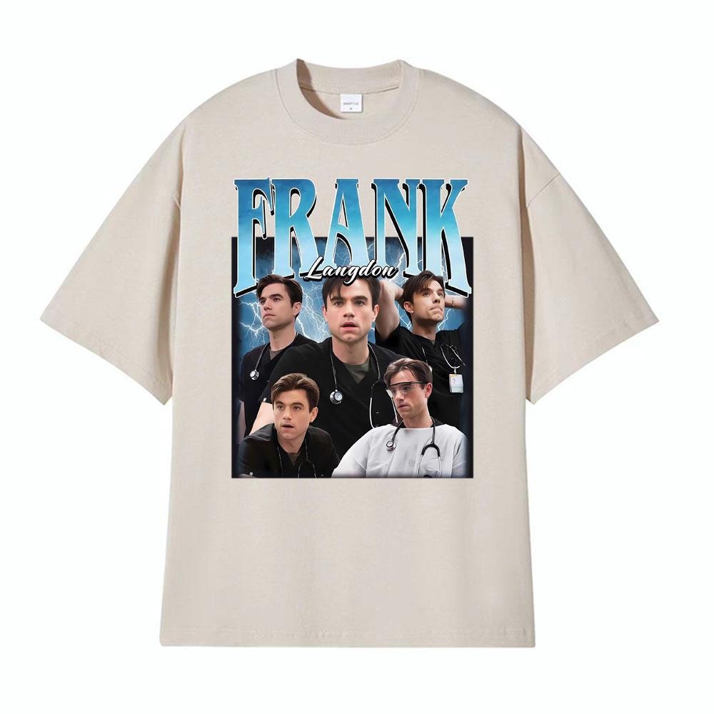 Dr Frank Langdon Print Tshirts Unisex Women Clothing Summer Fashion 100 Cotton T Shirts Oversized Loose Cotton Tshirt Streetwear