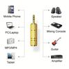 2-Pack 6.5mm To 3.5mm and 3.5mm To 6.5mm Audio Adapter Set 1/4-inch To 1/8-inch and 1/8-inch To 1/4-inch Suitable for Headphone