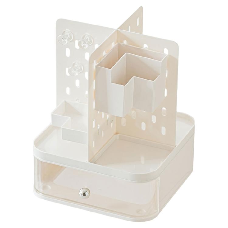 Desktop Organizers Stationery Organizer with Pegboard Drawers Desk Organizer Makeup Storage Rack