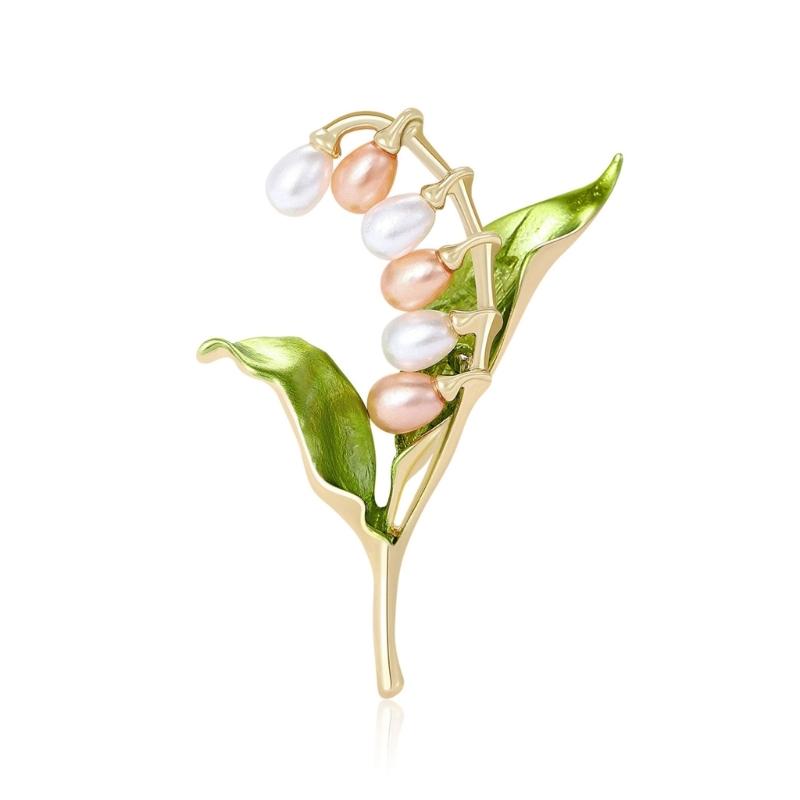 

Modern Flower Inspired Pearls Brooch Elegant Jewelry Pin Clothing Accessories For Women’s Clothing Decoration 1
