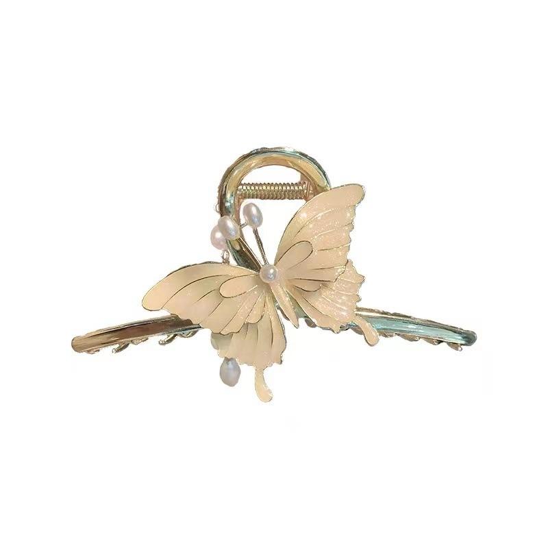 

Ретро Элегантная Кисточка Бабочка Жемчуг Захват Клипса Женская Акула Хвост Клипсы Мода Милый Металл Головной Убор Высококлассные Ювелирные Изделия Подарки A