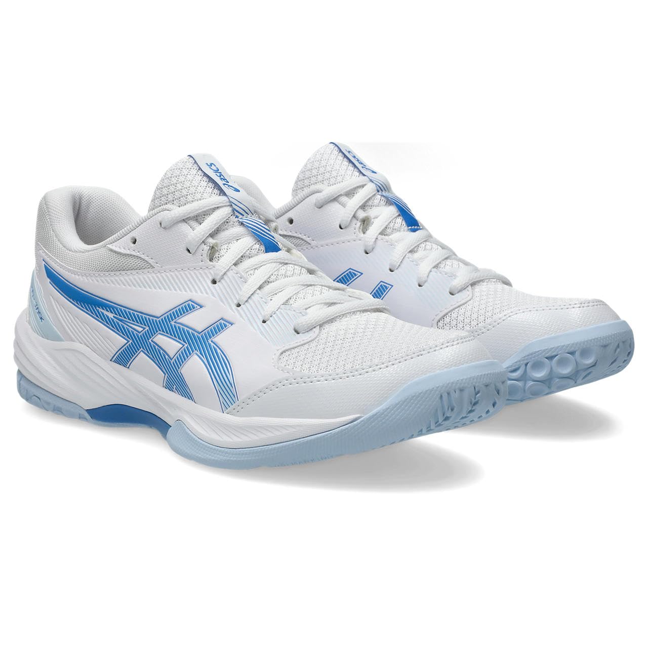 

Кроссовки для зала 4 1072A106 102 см E [Asics] GEL-TASK Женские (Белый/Голубой берег) +25,5