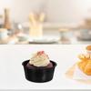 Mini Pudding Cup Carbon Steel Mold for Baking 24Pcs Black Kitchen Tool