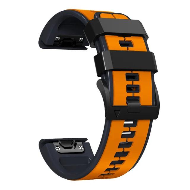 

Для Garmin Fenix 7X 7 Pro 6 6X Pro 5X 5 Plus Sapphire Solar Watch Strap Bracelet Quick Release 26 мм 22 мм силиконовый ремешок на запястье Quickfit 26mm