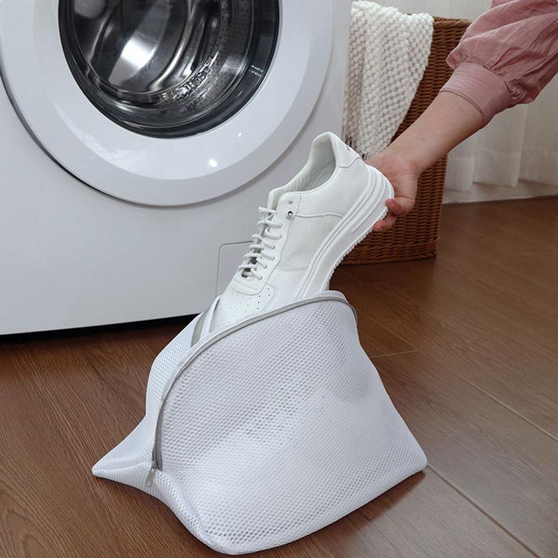 Mesh Laundry Bag Washing Machine Shoes Bag Travel Shoe Storage Bags Protective Clothes Storage Box Organizer
