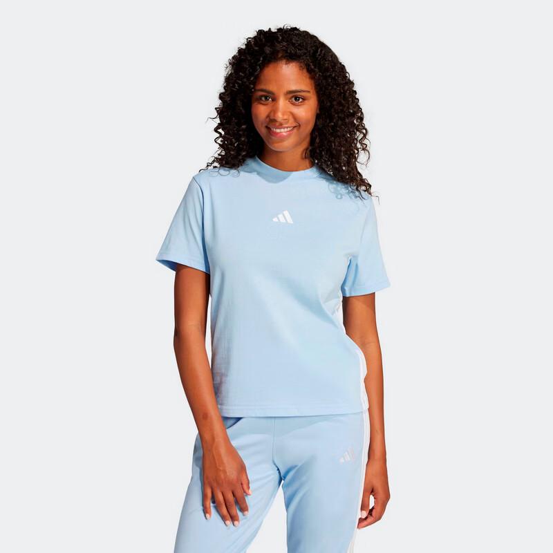 Adidas Women s Three Stripes Loose Fit Short Sleeve T-Shirt M