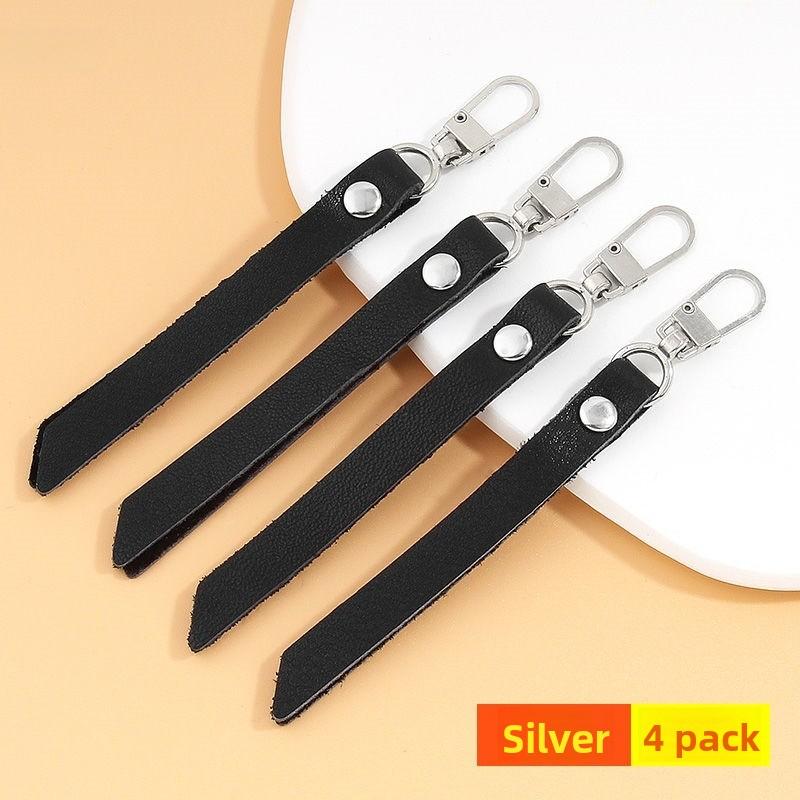 Detachable Leather Zipper Pulls Head for Bags Clothes Outerwear Replacement Accories Home Sewing DIY Materials Tools