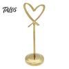 Table Decoration Accessories Hollow Heart Number Holder, Love Place Card Stand, Metal Stand Clip for Photos, Food Signs, Memo Notes, Weddings,