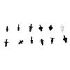 350Pcs Plastic Car Bumper Rivet Door Panel Fastener Trim Clip with Screwdriver