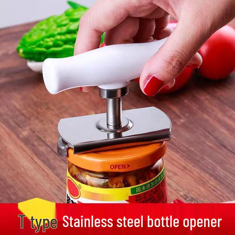 Stainless Steel Twist-Off Lid and Bottle Opener Tool