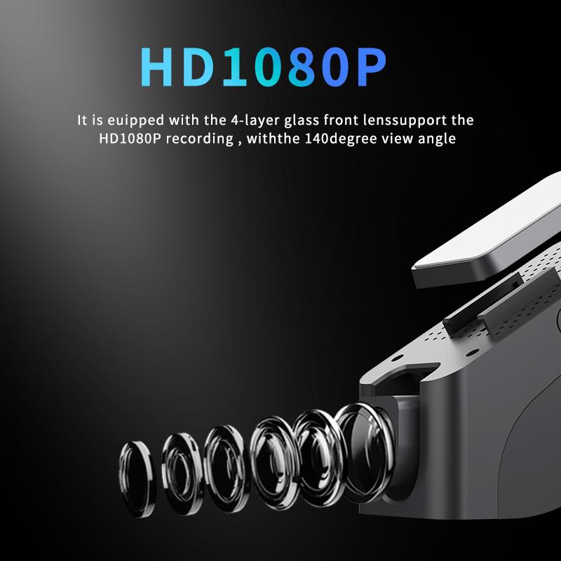 HD Mini DashCam Car DVR 4G WIFI GPS 1080P APP Live Night Vision G-sensor 2Way 24Hours Parking Monitor Video Recording