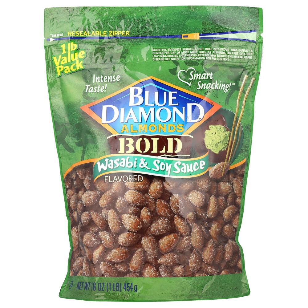 Blue Diamond Almonds Bold Wasabi & Soy Sauce, 454g (16oz) 454g - 1 ea