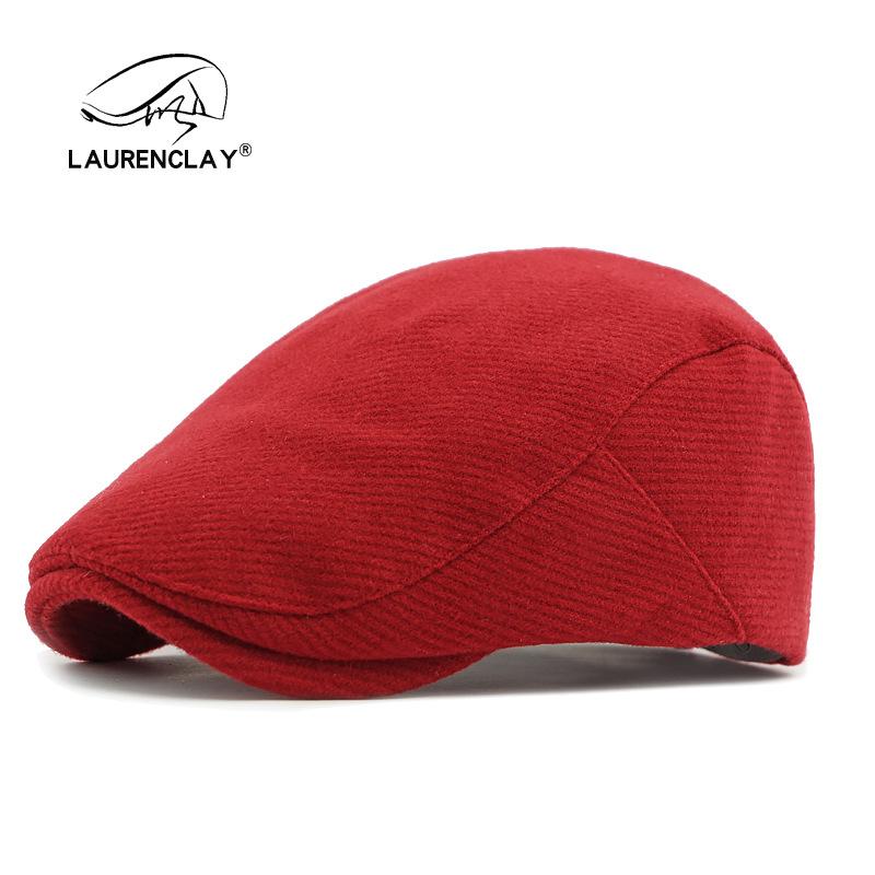 

Шерстяная шляпа женская осенне-зимняя простая берет женская кепка винтажная шляпа художника однотонная шляпа вперед мужская модная Adjustable