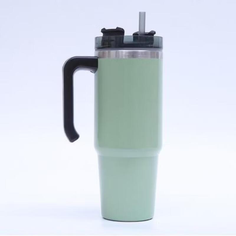 Portable Insulated Straw Cup with Handle