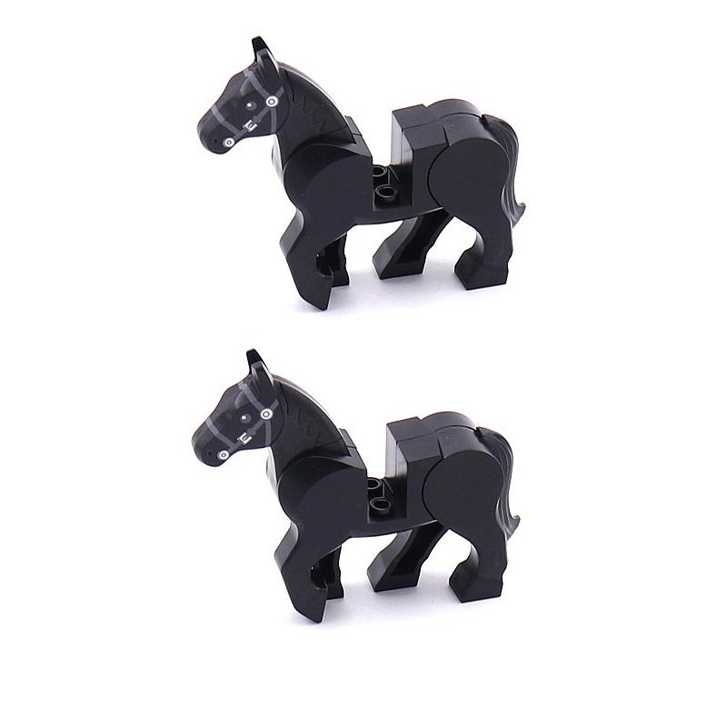 MOC Mittelalter Ritter Pferd MiniFiguren Bausteine Steine Spielzeug Geschenk